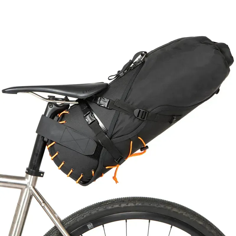 Restrap Saddle Bag 18L - Black/Orange-2