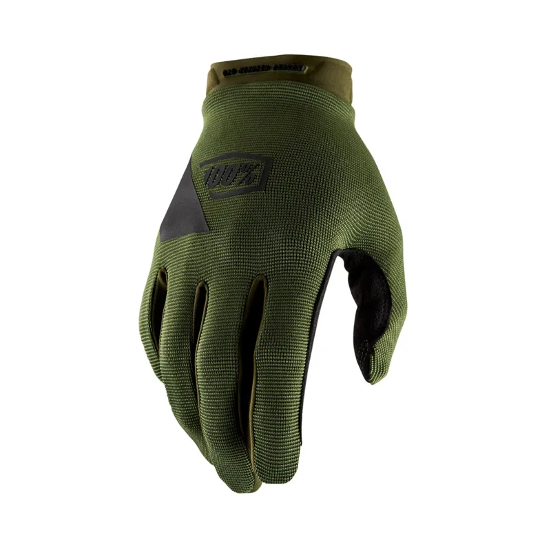 100% Ridecamp MTB Gloves - Army Green / Black