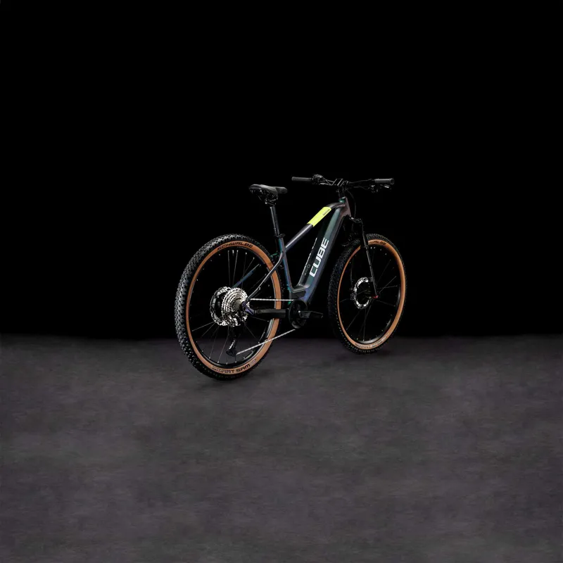 2023 Cube Reaction Hybrid SLT 750 Easy Entry Hardtail E-MTB - Goblin/Yellow-2