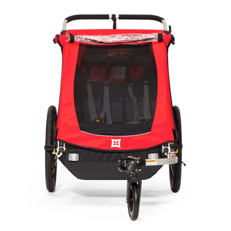 Burley Honey Bee 2 Seater Child Bicycle Trailer / Stroller - Red-2