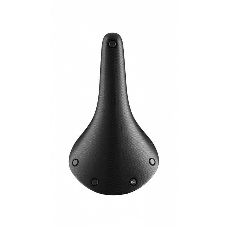 Brooks C17 Cambium All-Weather Mens Touring Saddle - Steel Rails - Black-2