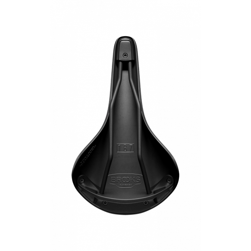 Brooks C17 Cambium All-Weather Mens Touring Saddle - Steel Rails - Black-3