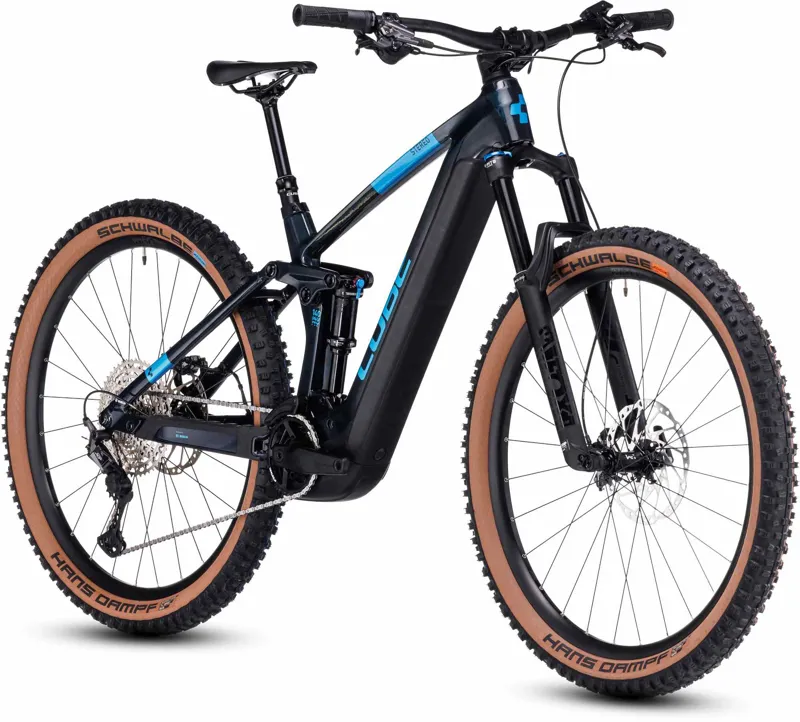 Cube Stereo Hybrid 140 HPC SLX 750 Carbon Full-Sus E-MTB - Liquid Blue-1