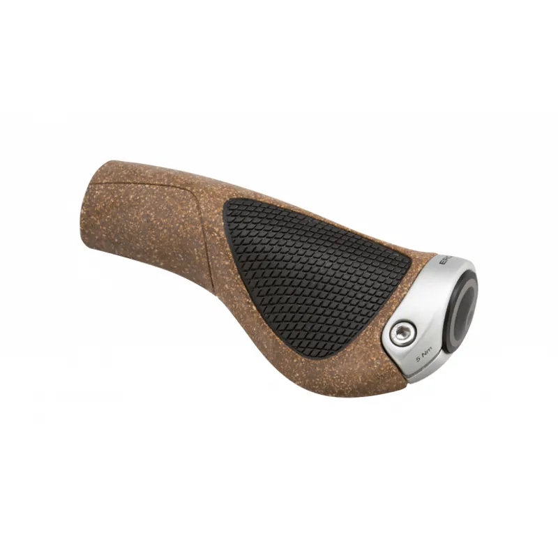 Ergon GP1 Biokork Bicycle Grips - Brown-1
