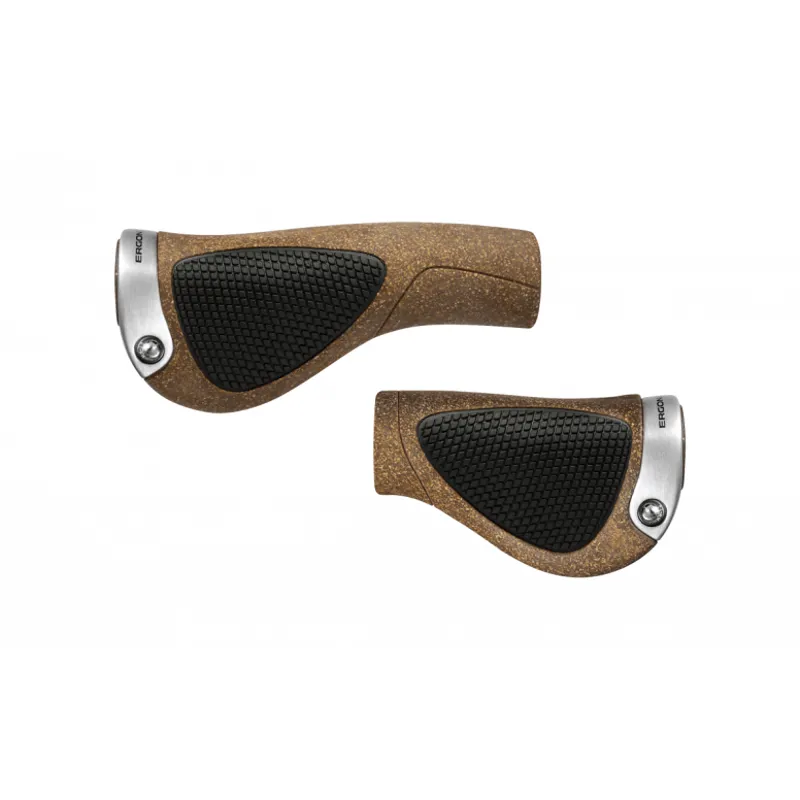 Ergon GP1 Biokork Bicycle Grips - Brown-3