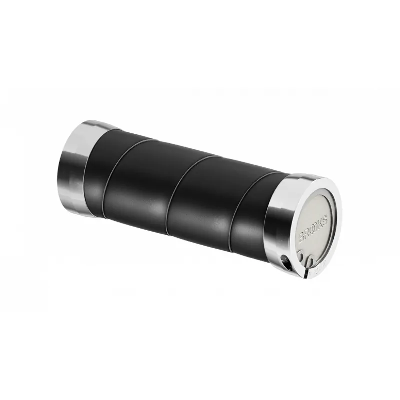 Brooks Slender Leather Handlebar Grips - Black-3