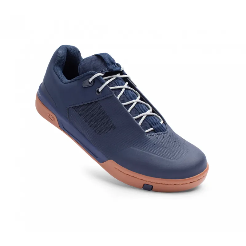 Crankbrothers Stamp Lace Flat MTB Cycling Shoe - Navy/Silver/Gum 