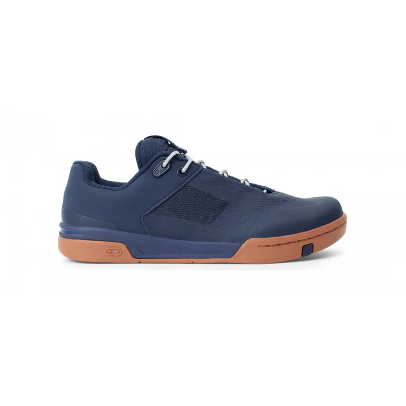 Crankbrothers Stamp Lace Flat MTB Cycling Shoe - Navy/Silver/Gum -1