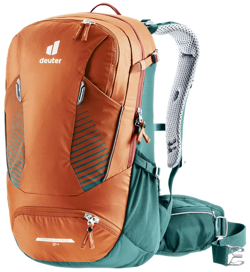 Deuter Trans Alpine 24L Cycling Backpack - Chestnut / Deep Sea