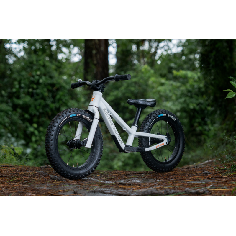 Kids Ride Shotgun Dirt Hero 12-14 Inch Childs MTB Balance Bike - White-6