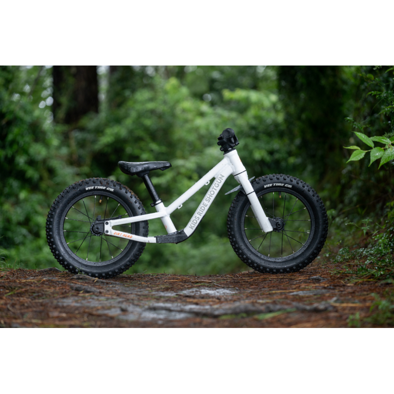Kids Ride Shotgun Dirt Hero 12-14 Inch Childs MTB Balance Bike - White-7