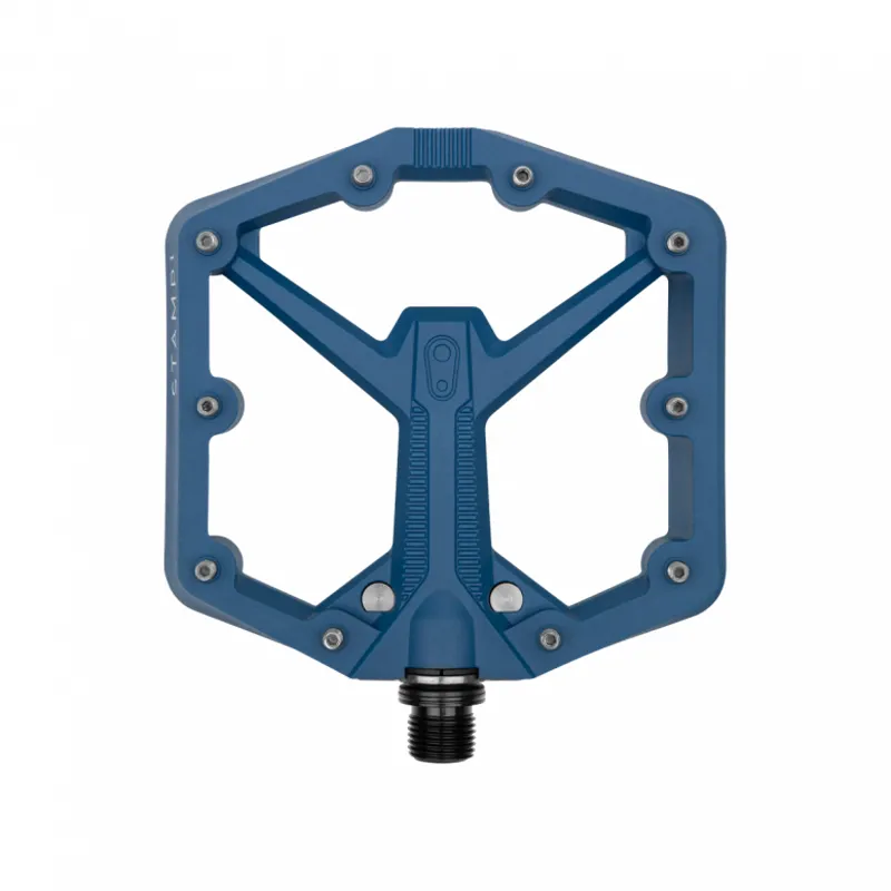 Crankbrothers Stamp 1 V2 Flat MTB Pedal - Navy-1