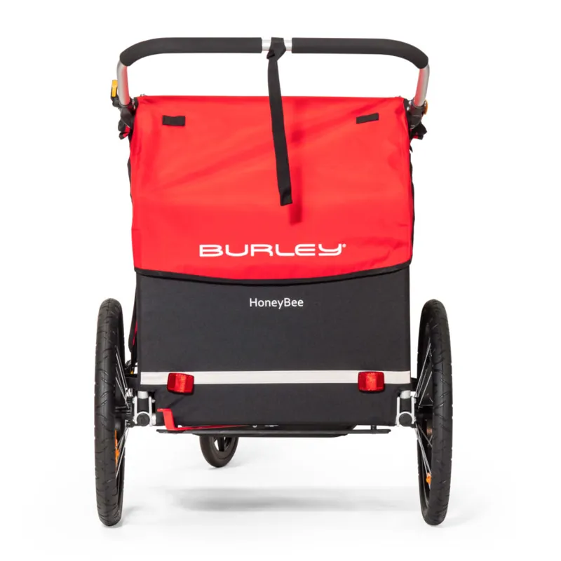 Burley Honey Bee 2 Seater Child Bicycle Trailer / Stroller - Red-3