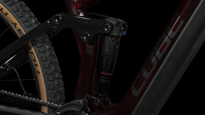 2023 Cube Stereo Hybrid 140 HPC Race 750 Carbon Full-Sus E-MTB - Liquid Red/Black-4