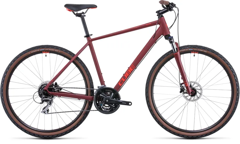 Cube Nature Hybrid Bike Red