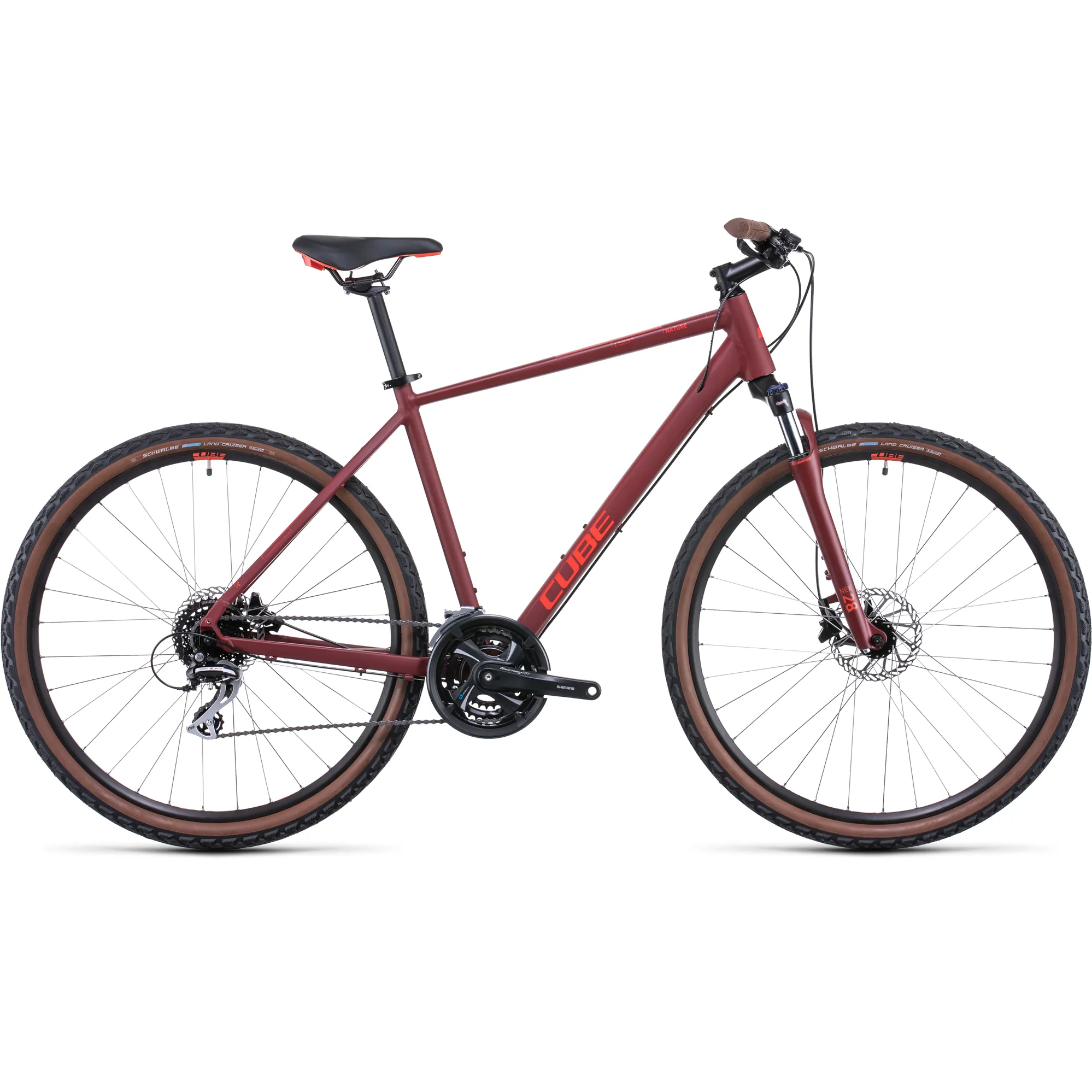 Cube Nature Hybrid Bike Red - Main Image