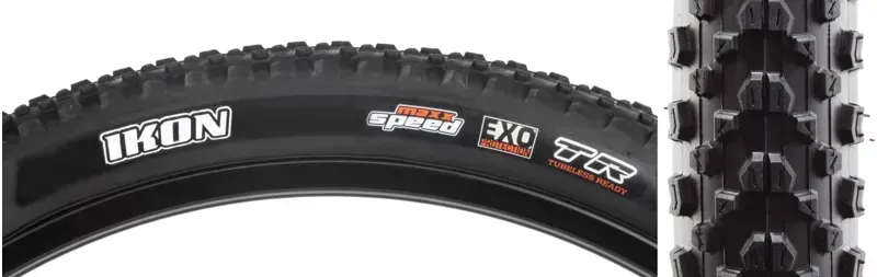 Maxxis Ikon Fold/120 MSPD/EXO TR 29x2.2 Tire in Black