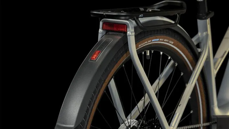 2023 Cube Touring Hybrid Pro 625 Trapeze Electric Bike - PearlySilver/Black-3