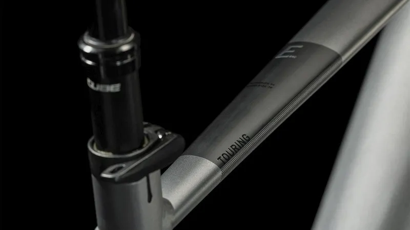 2023 Cube Touring Hybrid EXC 625 Electric Hybrid Bike - Grey/Metal-3