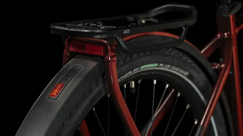 2023 Cube Touring Hybrid EXC 625 Electric Hybrid Bike - Red/White-4