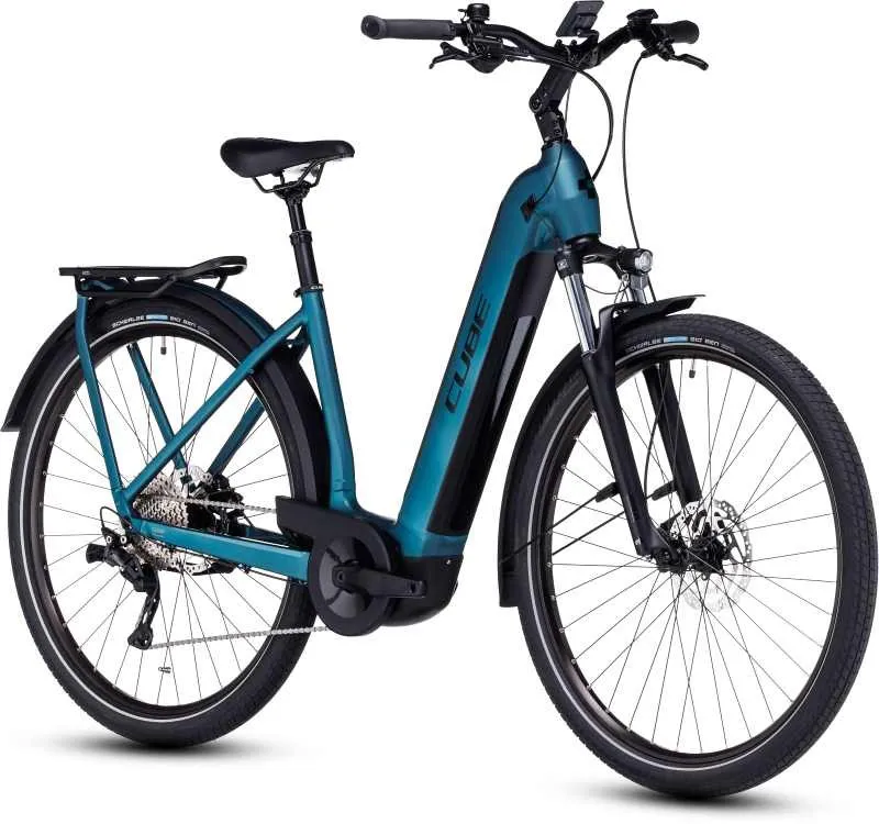 2023 Cube Kathmandu Hybrid One 750 Easy Entry - Electric Bike - Blue/Black
