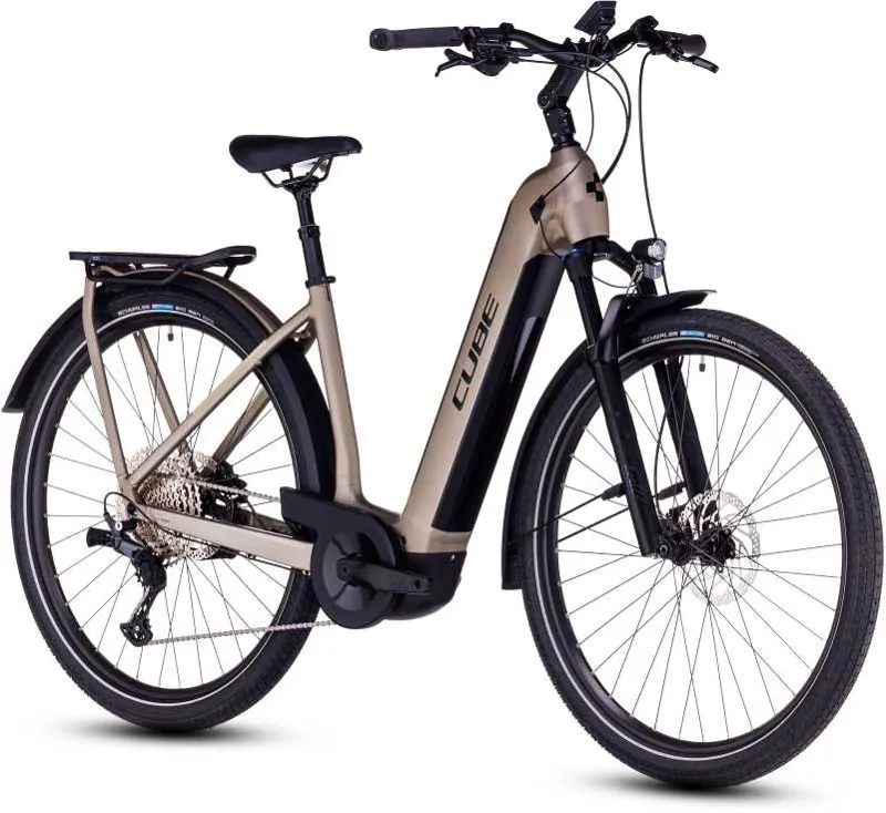 2023 Cube Kathmandu Hybrid Pro 750 Easy Entry - Electric Bike - FlashStone/Black