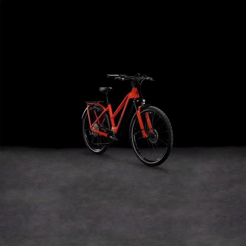 Cube Kathmandu Hybrid EXC 750 Trapeze Electric Bike - Red/Black-1