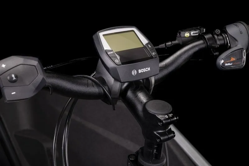 2023 Cube Cargo Hybrid 500 Electric Cargo Bike - Flash Grey/Black-2