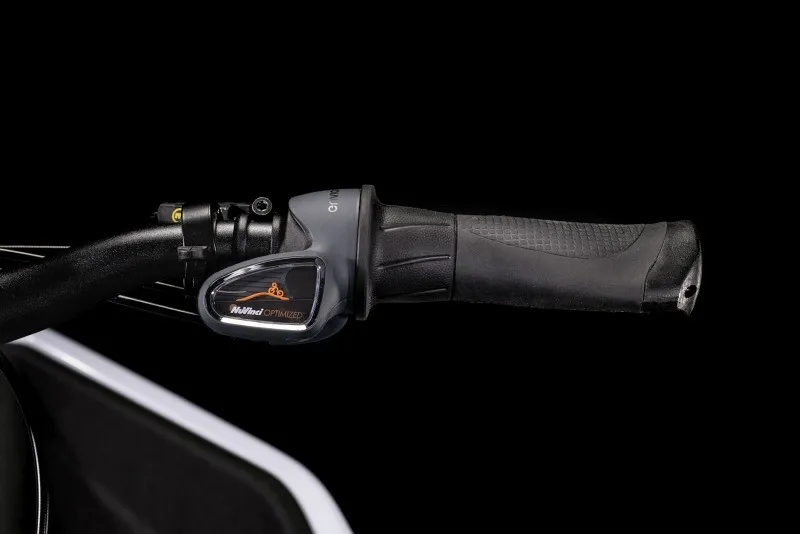 2023 Cube Cargo Hybrid 500 Electric Cargo Bike - Flash White/Black-3