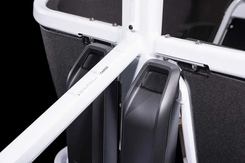 2023 Cube Cargo Hybrid 500 Electric Cargo Bike - Flash White/Black-6