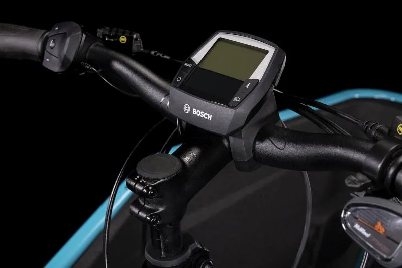 2023 Cube Cargo Hybrid 500 Electric Cargo Bike - Blue/Lime-6