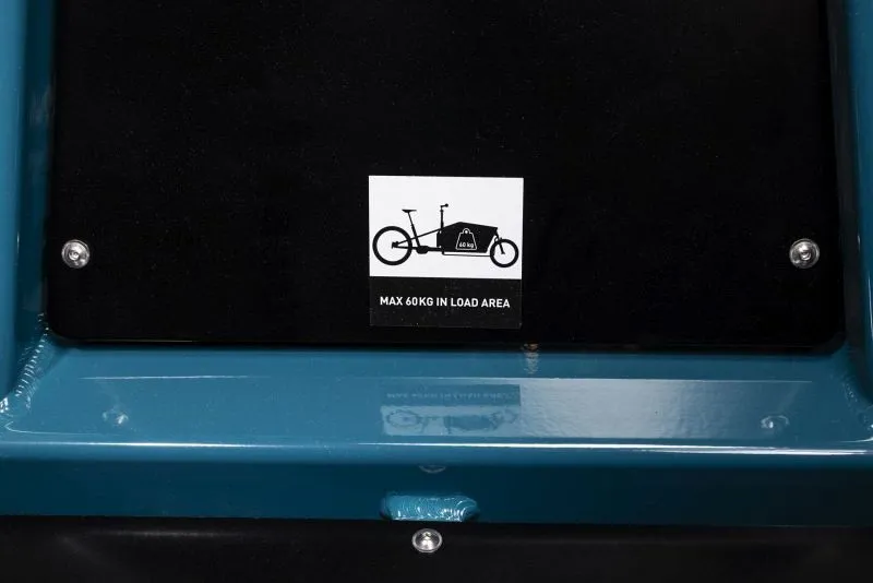 2023 Cube Cargo Hybrid 500 Electric Cargo Bike - Blue/Lime-9