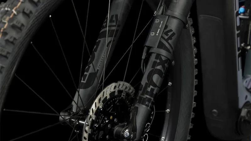 2023 Cube Stereo Hybrid 140 HPC ABS 750 Carbon Full-Sus E-MTB - Grey/Blue-5