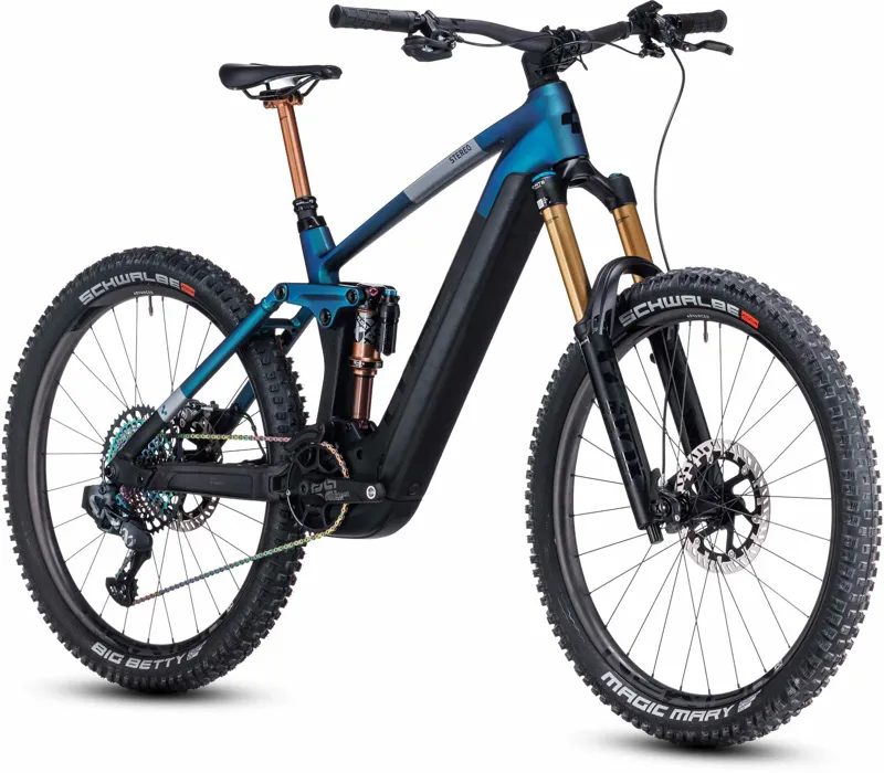 2023 Cube Stereo Hybrid 160 HPC SLT 750 Carbon Full-Sus E-MTB - Nebula / Carbon-1