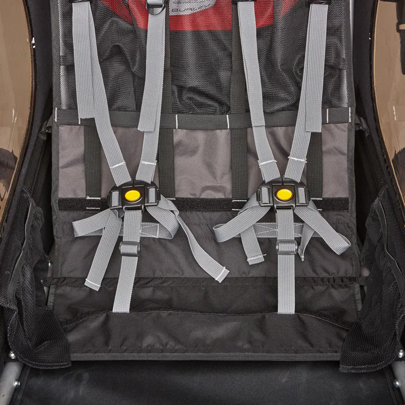 Burley Honey Bee 2 Seater Child Bicycle Trailer / Stroller - Red-4
