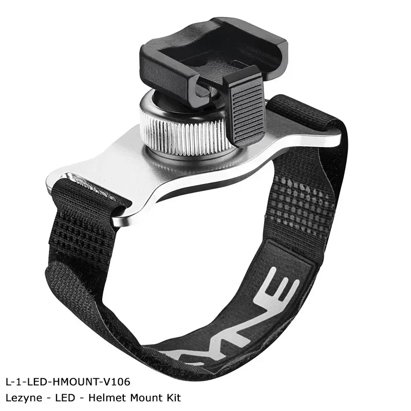 Lezyne LED Alloy Helmet Mount in Silver