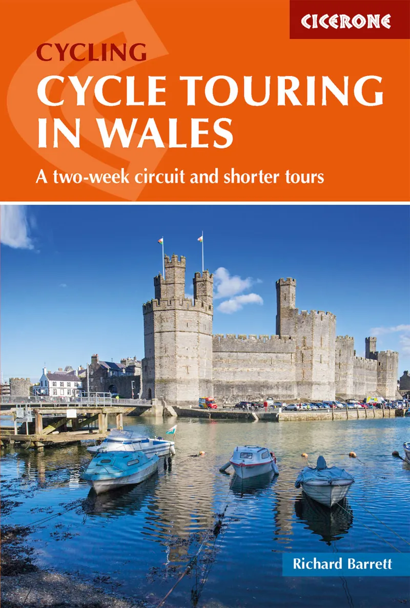 Cicerone Press Cycle Touring in Wales in orange