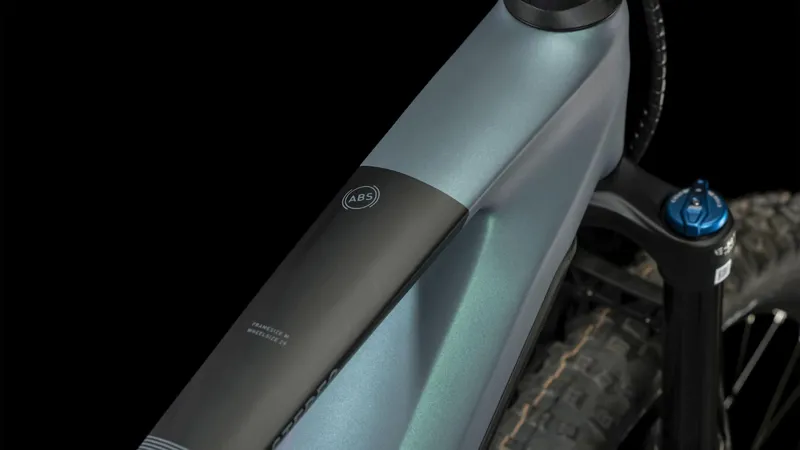 2023 Cube Stereo Hybrid 140 HPC ABS 750 Carbon Full-Sus E-MTB - Grey/Blue-2