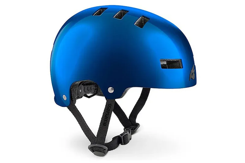 Bluegrass Superbold BMX / Dirt Helmet In Metallic Blue