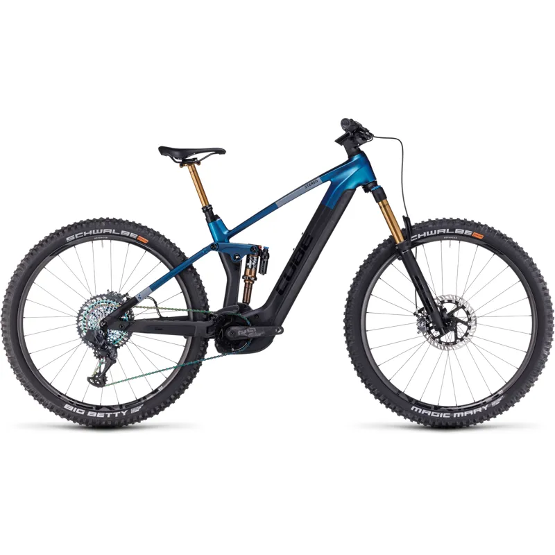 2023 Cube Stereo Hybrid 140 HPC SLT 750 Carbon Full-Sus E-MTB - Nebula / Carbon