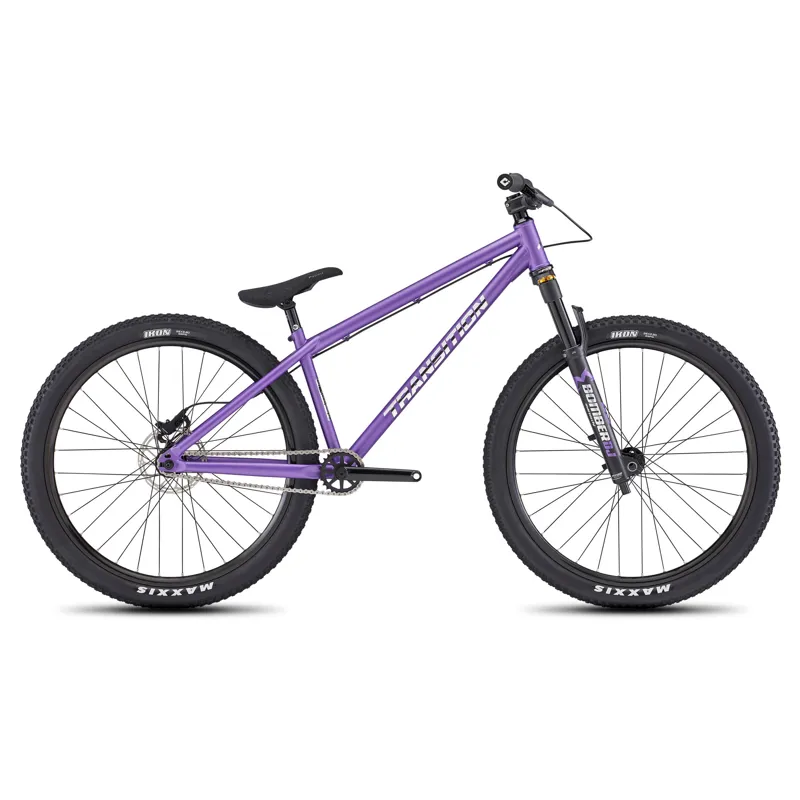 Transition PBJ Steel Hardtail Mountain Bike - Purple/Chrome