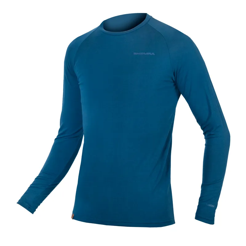 Endura BaaBaa Blend L/S Cycling Baselayer - Blueberry