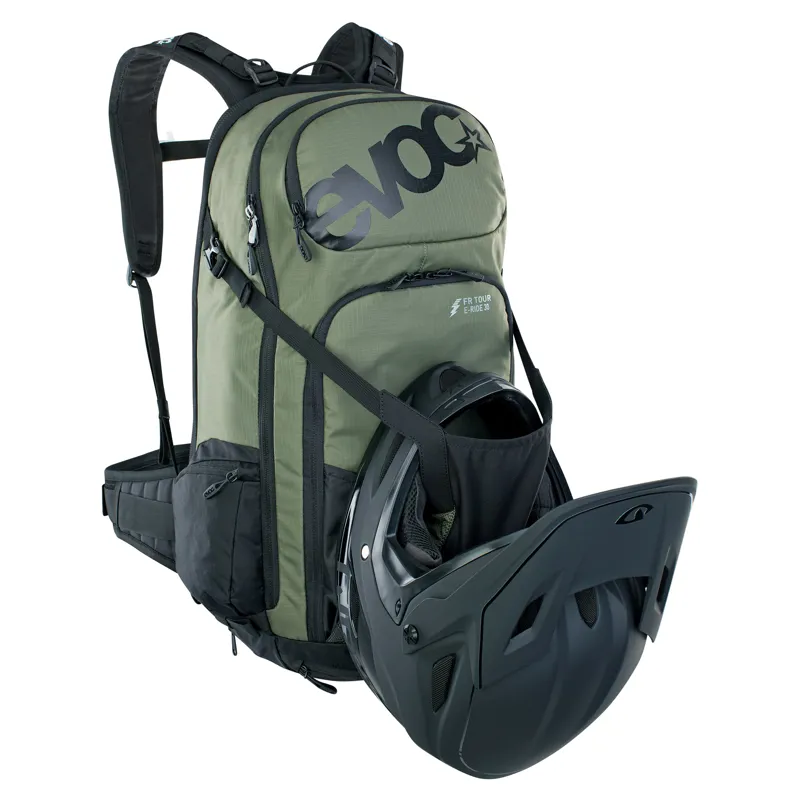 Evoc Fr Tour E-Ride Protector Backpack in Olive-1