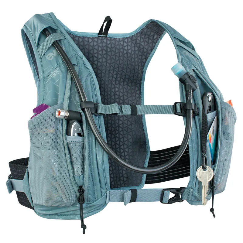 Evoc Hydro Pro 3L Hydration Pack + 1.5L Bladder - Steel-3