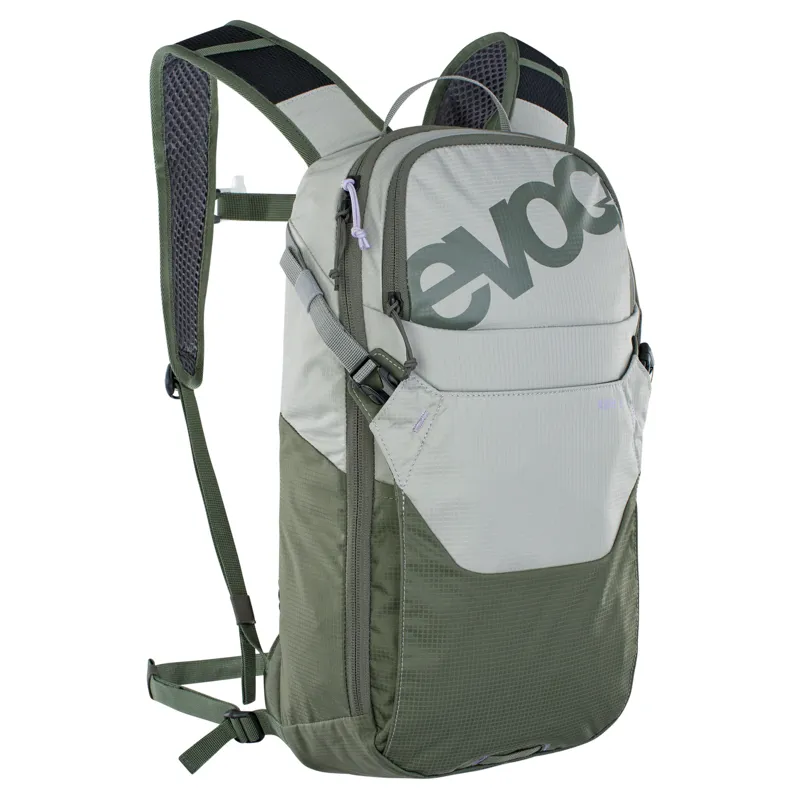 Evoc Ride Performance Backpack 8L + 2L Bladder - Stone / Olive