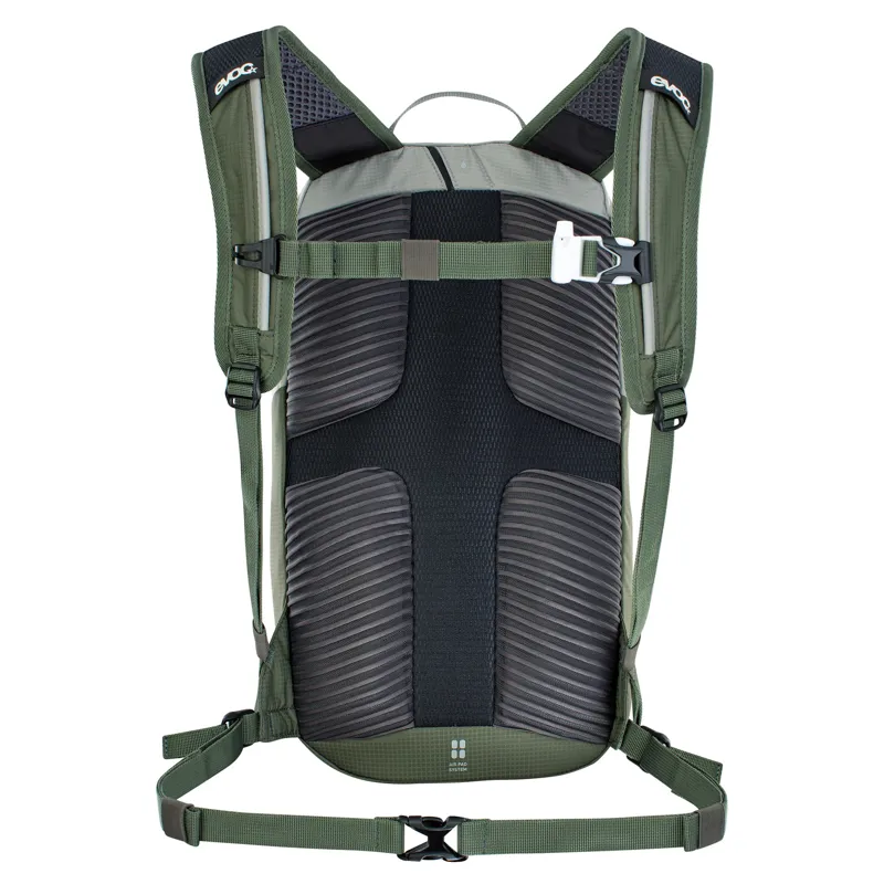 Evoc Ride Performance Backpack 8L + 2L Bladder - Stone / Olive-4