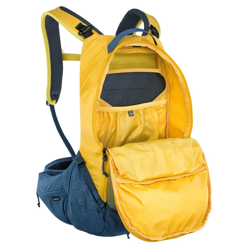 Evoc Trail Pro 16L Protector Backpack in Yellow-4