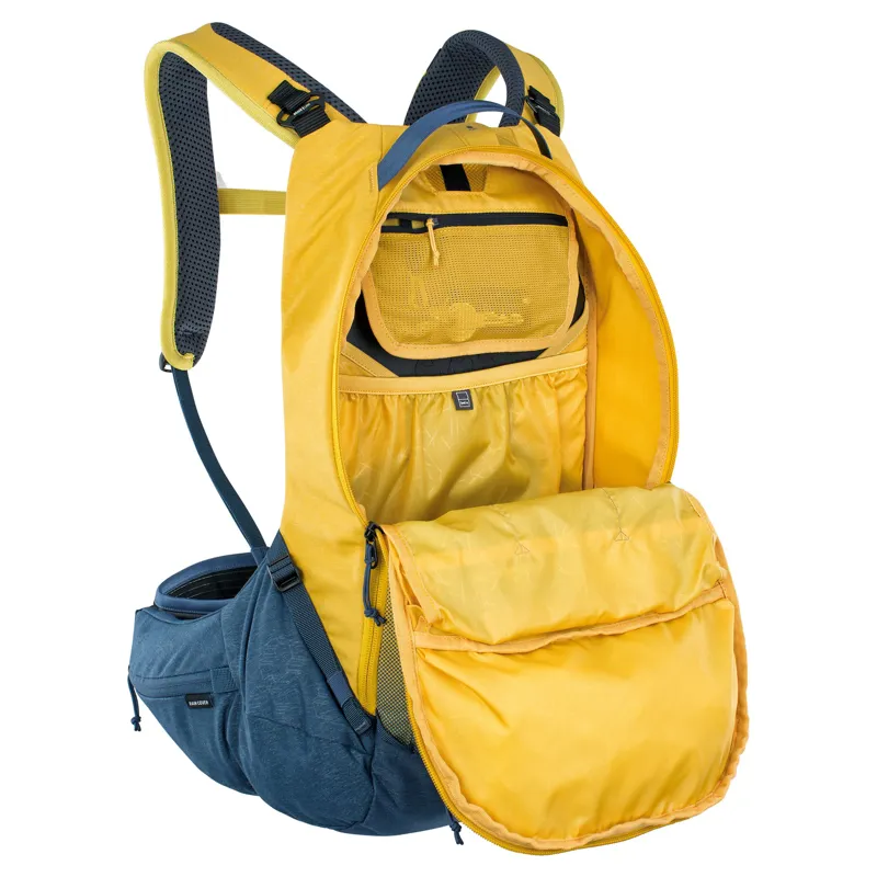 Evoc Trail Pro 16L Protector Backpack in Yellow-3