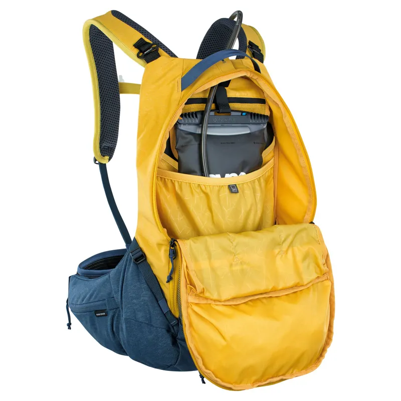Evoc Trail Pro 16L Protector Backpack in Yellow-5