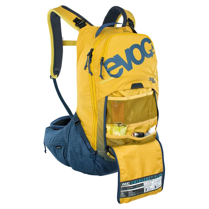 Evoc Trail Pro 16L Protector Backpack in Yellow-2